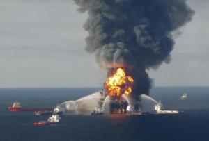 The infamous BP fire and spill.